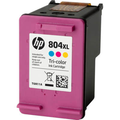 Image for HP T6N11AA 804XL INK CARTRIDGE HIGH YIELD COLOUR PACK from OFFICE NATIONAL CANNING VALE