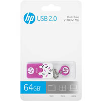 hp v178 flash drive usb 2.0 64gb pink