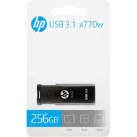 hp x770w flash drive usb 3.1 256gb black
