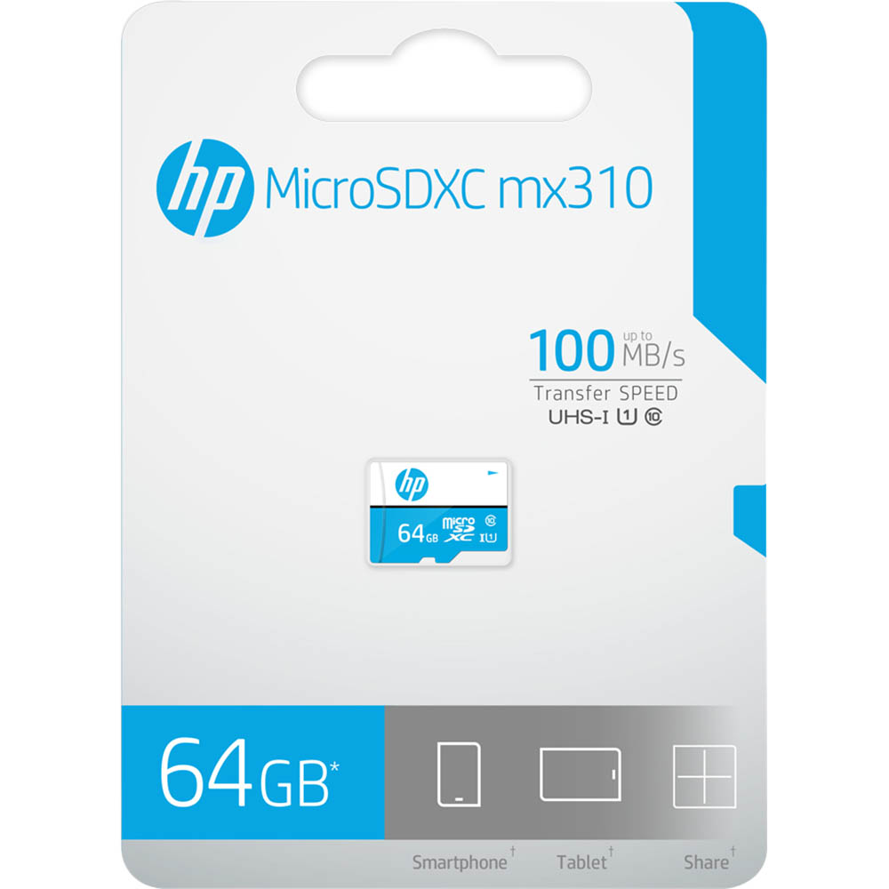Image for HP U1 HIGH SPEED MICROSD CARD 64GB from Absolute MBA Office National