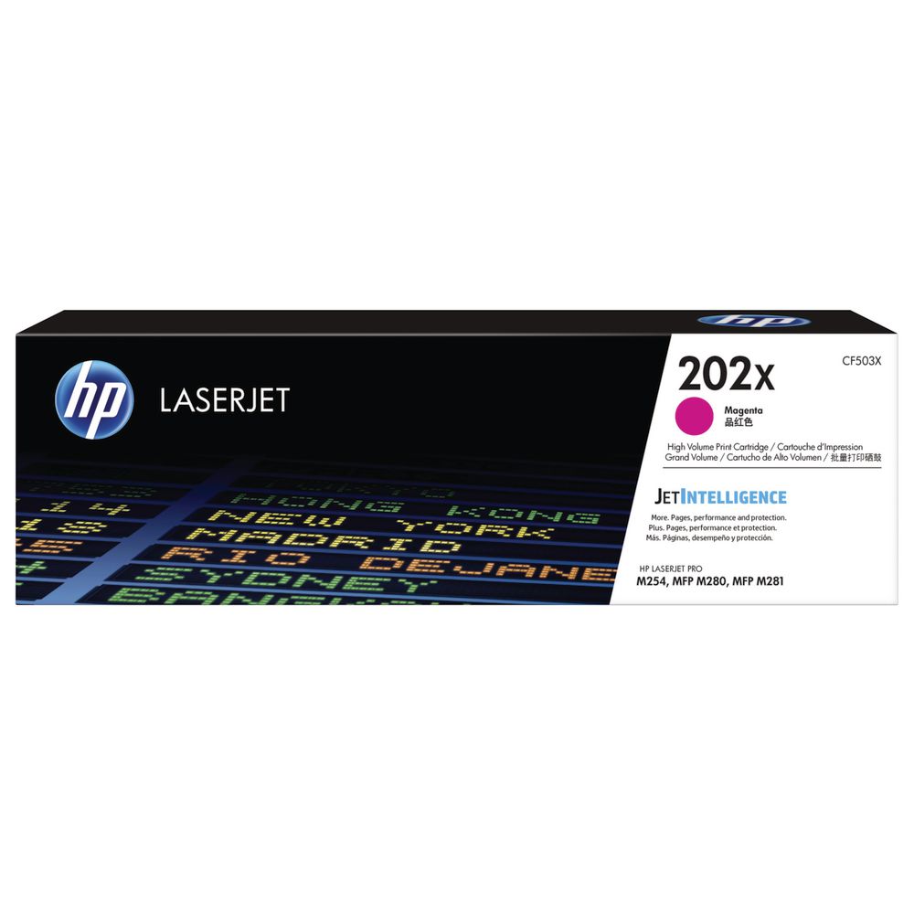 Image for HP CF503X 202X TONER CARTRIDGE HIGH YIELD MAGENTA from PaperChase Office National
