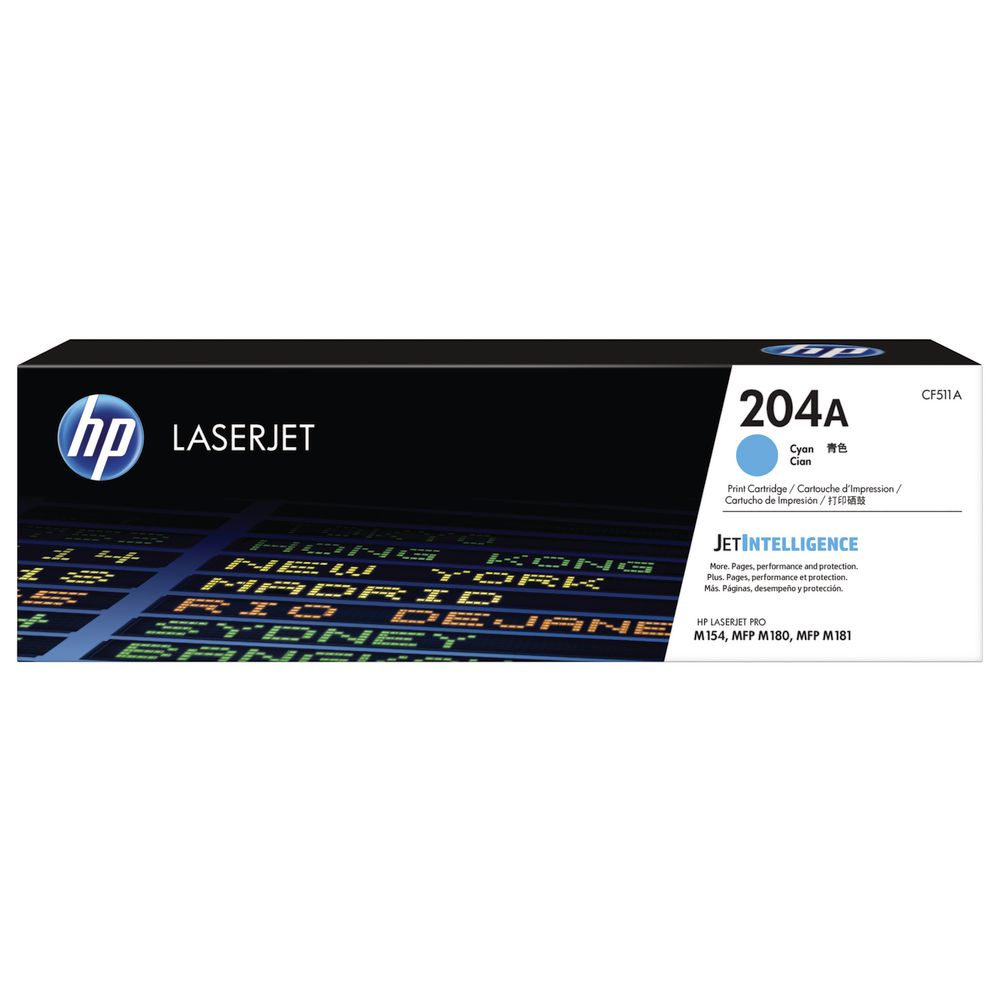 Image for HP CF511A 204A TONER CARTRIDGE CYAN from PaperChase Office National