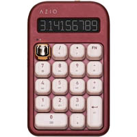 azio izo bluetooth number pad and calculator baroque rose