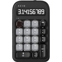 azio izo bluetooth number pad and calculator black willow