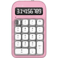 azio izo bluetooth number pad and calculator pink blossom