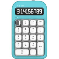 azio izo bluetooth number pad and calculator mint daisy