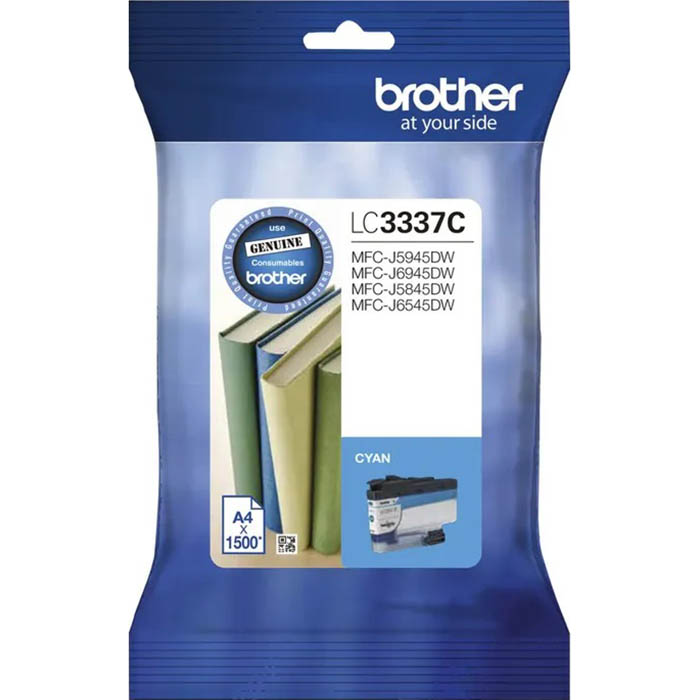 Image for BROTHER LC3337 INK CARTRIDGE CYAN from Surry Office National