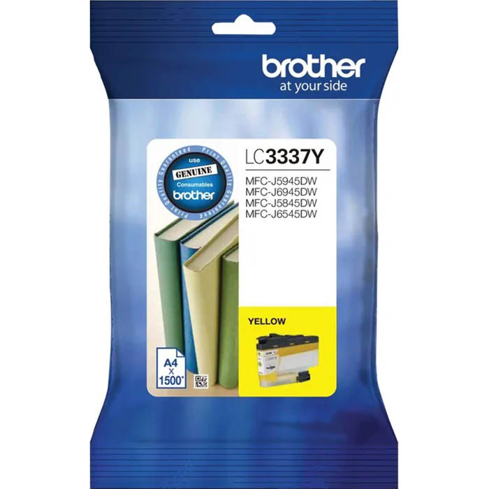 Image for BROTHER LC3337 INK CARTRIDGE YELLOW from Surry Office National