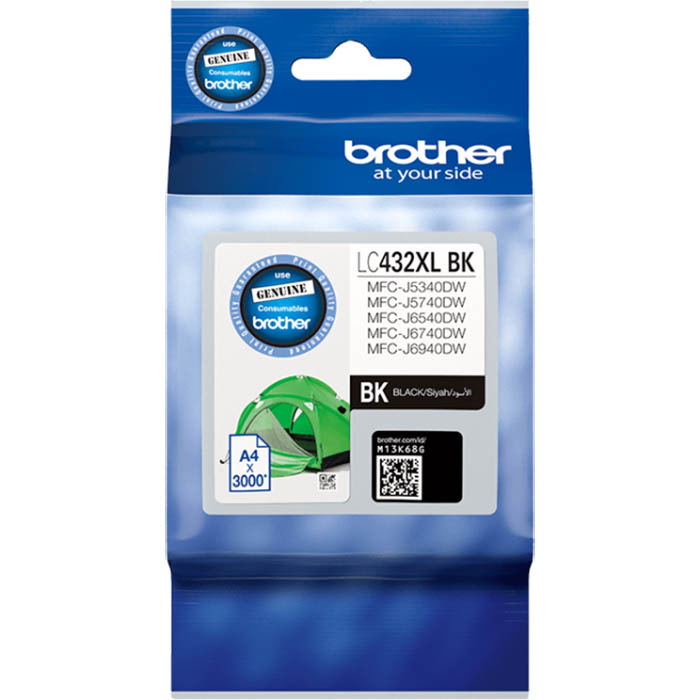 Image for BROTHER LC432XL INK CARTRIDGE HIGH YIELD BLACK from PaperChase Office National