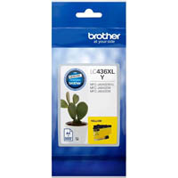 brother lc436xl investment ink cartridge high yield yellow