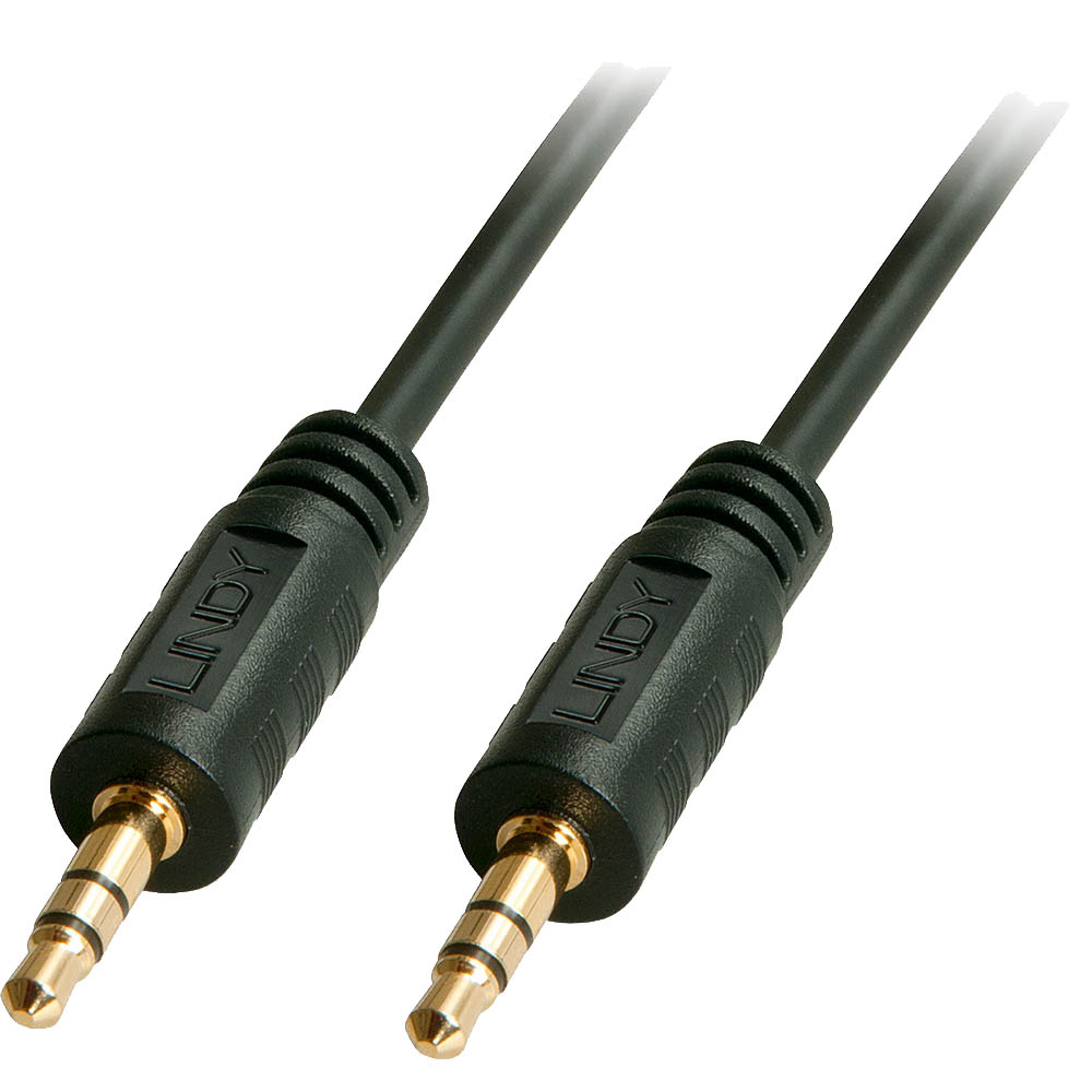 Image for LINDY 35644 3.5MM STEREO AUDIO CABLE 5M BLACK from OFFICE NATIONAL CANNING VALE