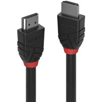 lindy 36471 black line high speed hdmi cable 1m black