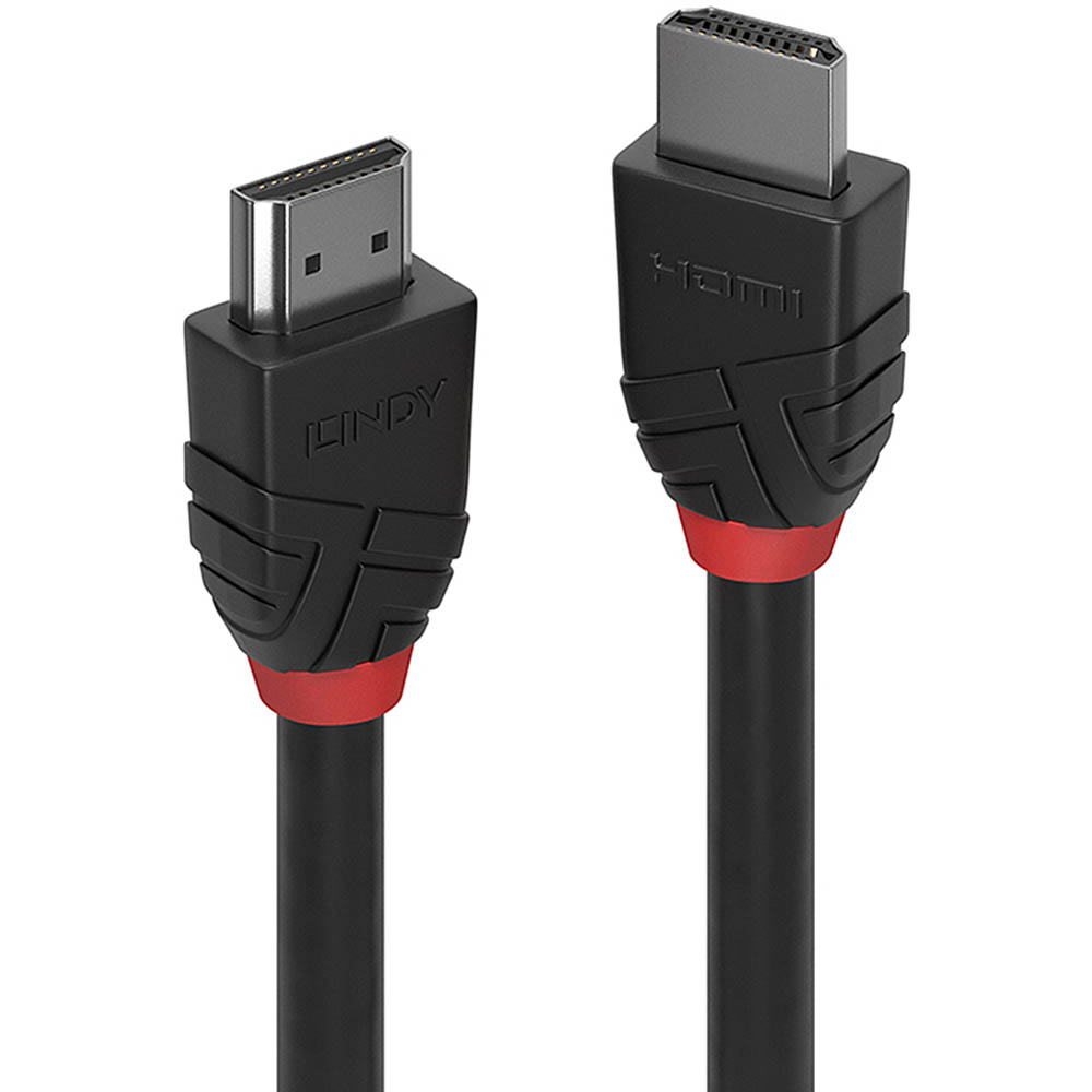 Image for LINDY 36473 BLACK LINE HIGH SPEED HDMI CABLE 3M BLACK from Surry Office National