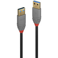 lindy 36751 anthra line usb-a to usb-a 3.0 cable 1m black