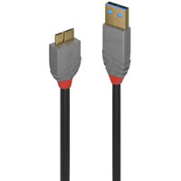 lindy 36765 anthra line usb-a to micro-b 3.0 cable 0.5m black