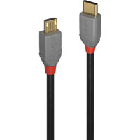 lindy 36891 anthra line usb-c 2.0 to micro-b cable 1m black