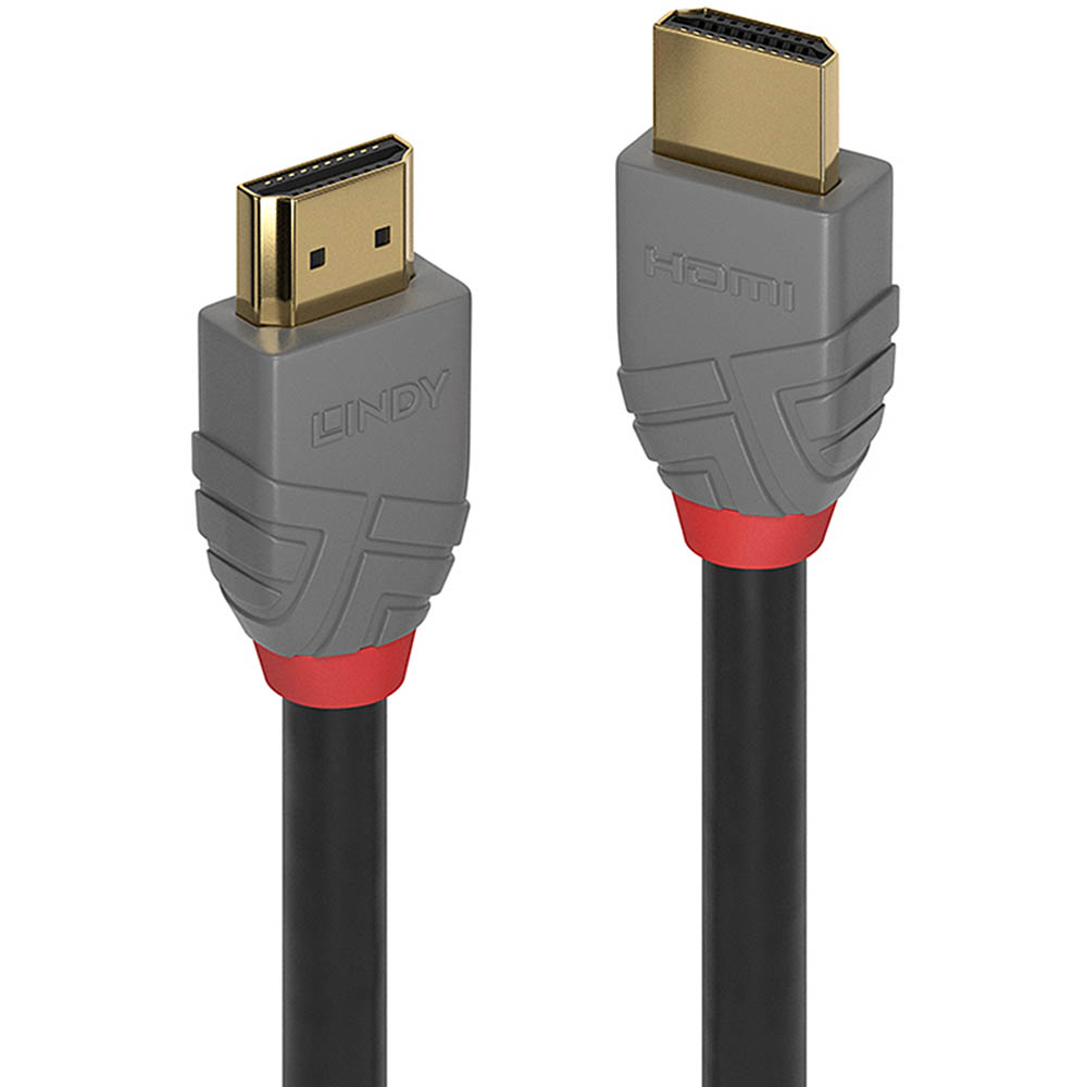 Image for LINDY 36961 ANTHRA LINE HIGH SPEED HDMI CABLE 500MM BLACK from Two Bays Office National