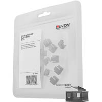 lindy 40471 rj45 port blocker extension kit pack 20 black