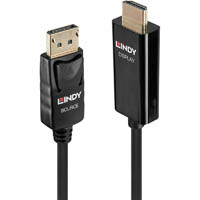 lindy 40916 active displayport to hdmi cable 2m black