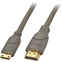 lindy 41030 premium high speed hdmi cable to mini hdmi 500mm anthracite