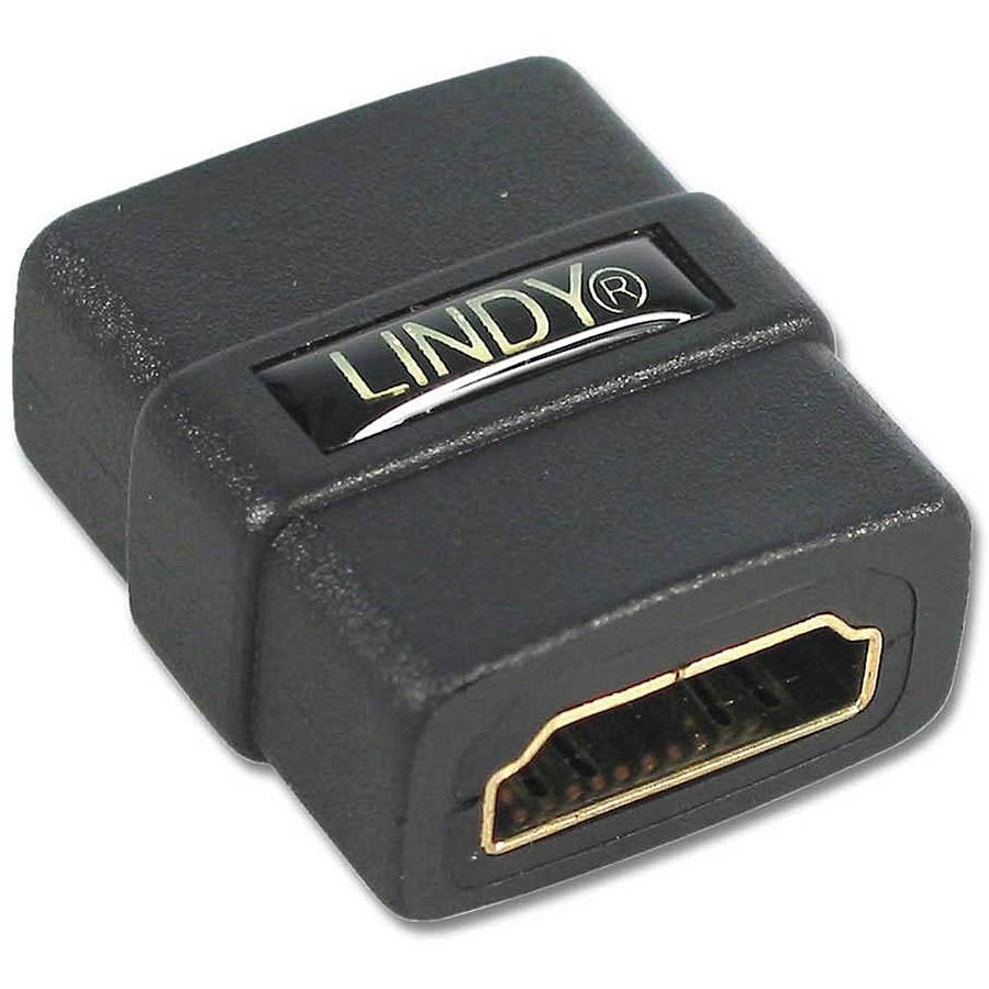 Image for LINDY 41230 HDMI COUPLER FEMALE TO FEMALE BLACK from OFFICE NATIONAL CANNING VALE