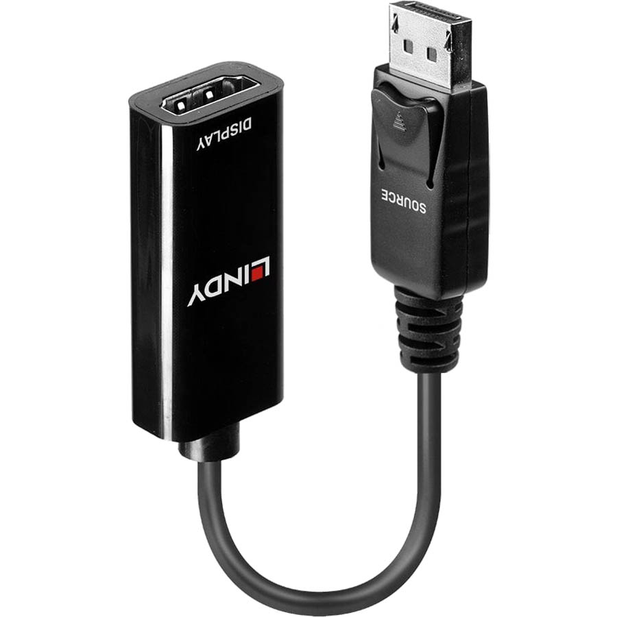 Image for LINDY 41718 DISPLAYPORT ADAPTER 1.1 TO HDMI 1.4 150MM BLACK from Two Bays Office National