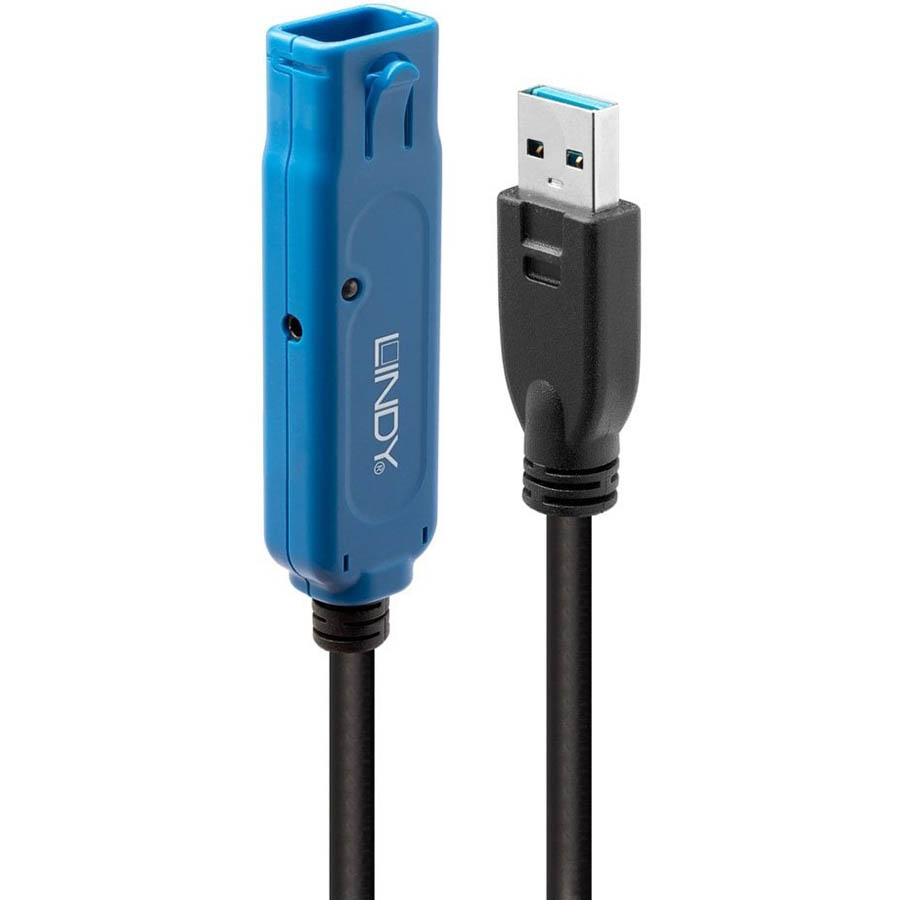 Image for LINDY 43158 ACTIVE PRO EXTENTION CABLE USB-A 3.0 8M BLACK/BLUE from OFFICE NATIONAL CANNING VALE