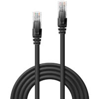 lindy 48076 network cable cat6 u/utp gigabit 500mm black