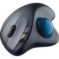 logitech m570 wireless trackball mouse black