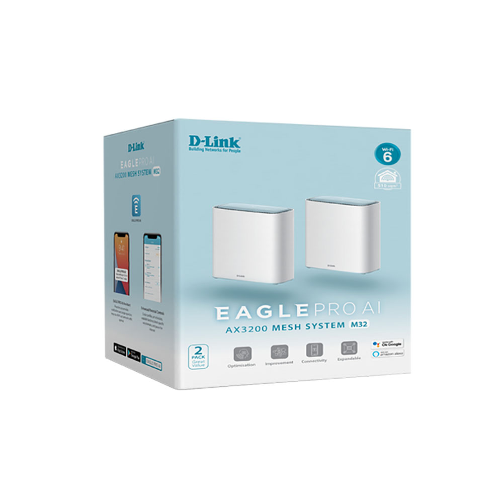 Image for D-LINK EAGLEPRO AX3200 MESH 2P WHITE from Office National Port Augusta