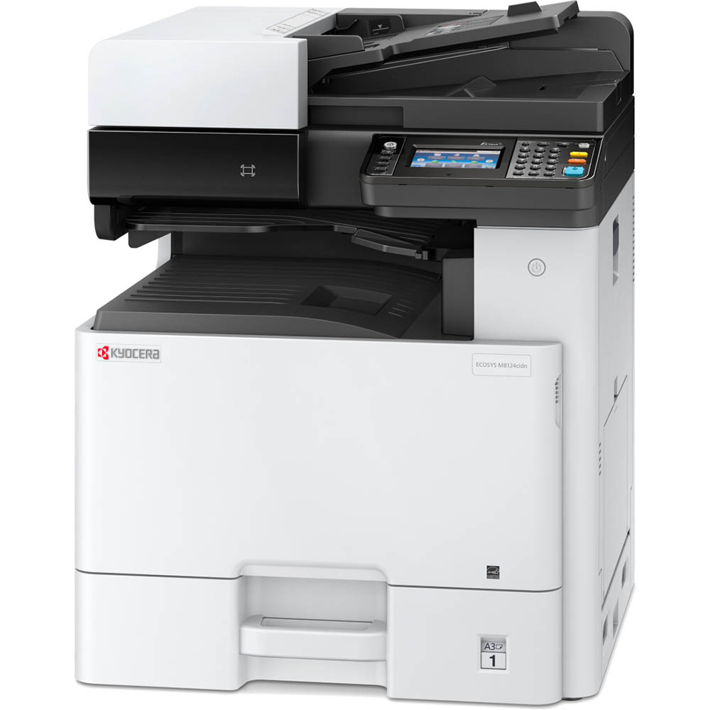 Image for KYOCERA M8124CIDN ECOSYS MULTIFUNCTION COLOUR LASER PRINTER A3 from PaperChase Office National