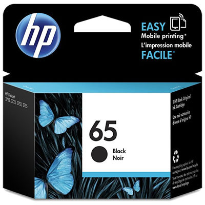 Image for HP N9K02AA 65 INK CARTRIDGE BLACK from Mackay Business Machines (MBM) Office National