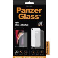 panzerglass screen protector phone case bundle apple iphone 7/8/se clear/black