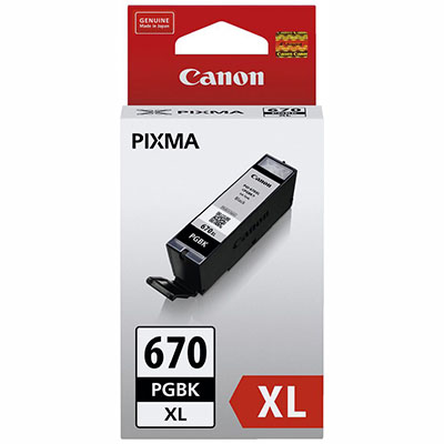 CANON PGI670XL INK CARTRIDGE HIGH YIELD TWIN PACK BLACK |  | 7054697