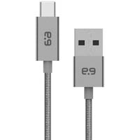 puregear braded usb-a to usb-c cable 2m grey