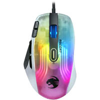 roccat kone xp ergonomic performance 3d lighting rgb wired gaming mouse white