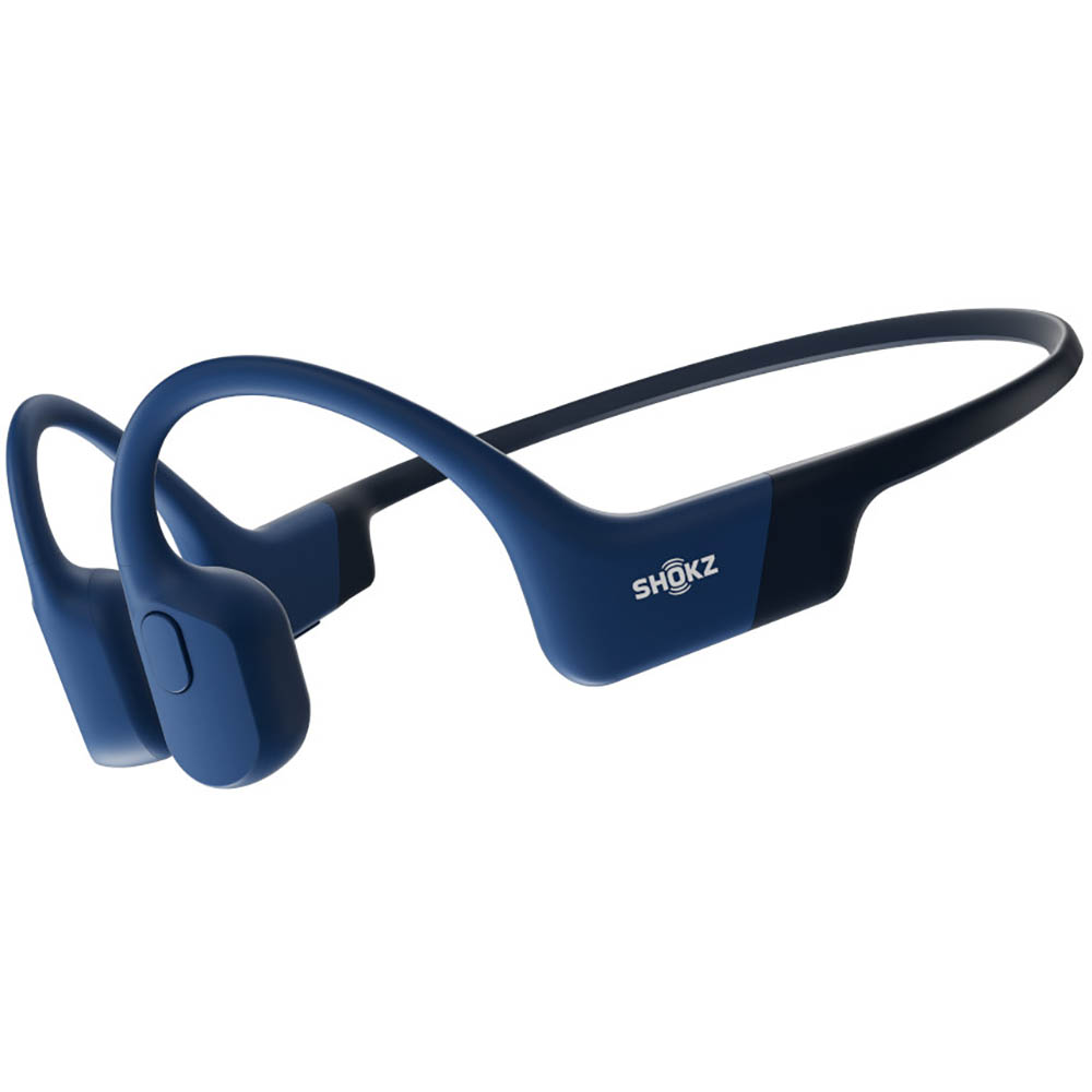 Image for SHOKZ OPENRUN WIRELESS BLUETOOTH BONE CONDUCTION HEADPHONES BLUE from Surry Office National