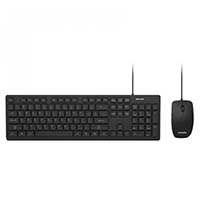 philips spt6302b keyboard and mouse combo wired black