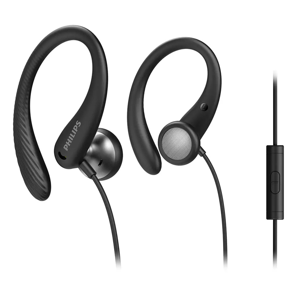 Image for PHILIPS IN-EAR SPORTS EARBUDS WIRED WITH MICROPHONE BLACK from Discount Office National