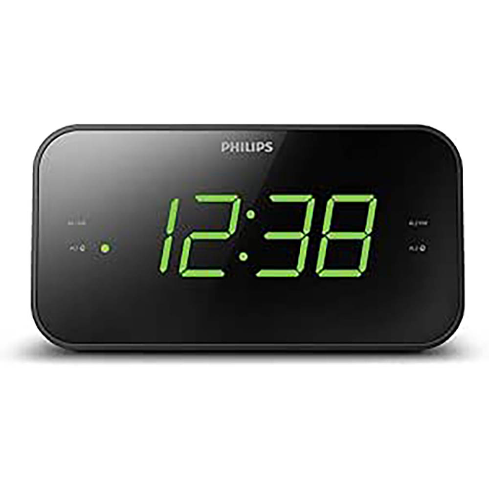 Image for PHILIPS TAR3306 CLOCK RADIO BLACK from Connelly's Office National