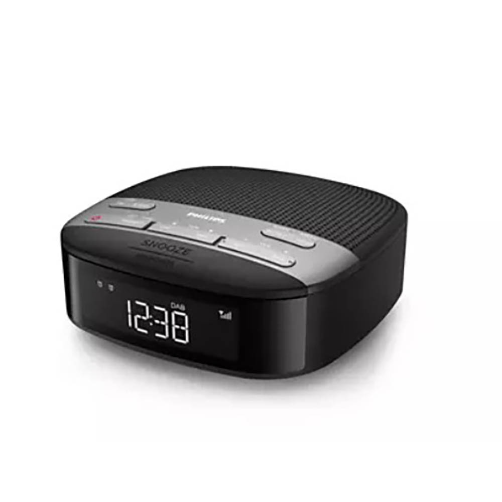 Image for PHILIPS DAB PLUS FM CLOCK RADIO BLACK from Surry Office National