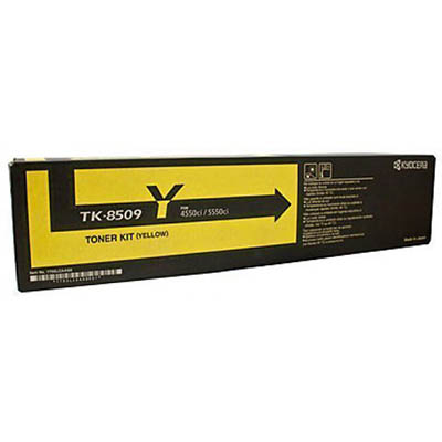 Image for KYOCERA TK8509Y TONER CARTRIDGE YELLOW from Mackay Business Machines (MBM) Office National