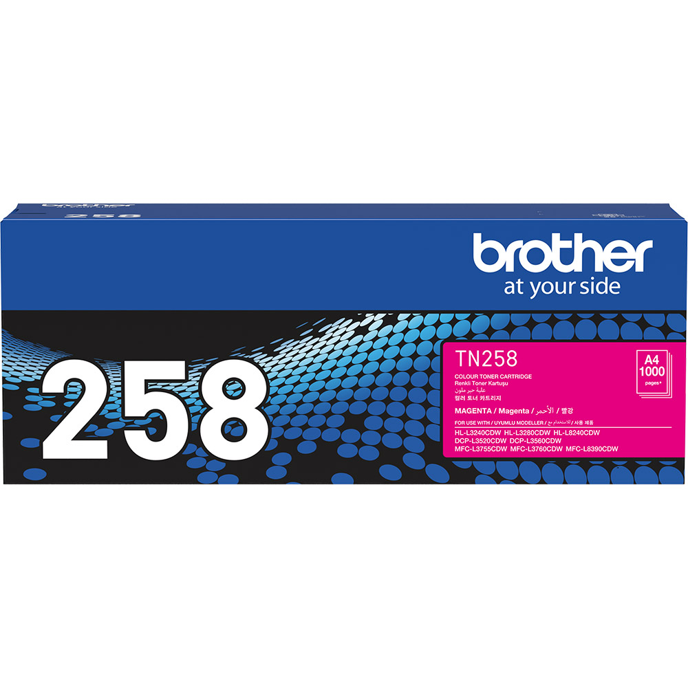 Image for BROTHER TN258M TONER CARTRIDGE MAGENTA from Complete Stationery Office National (Devonport & Burnie)