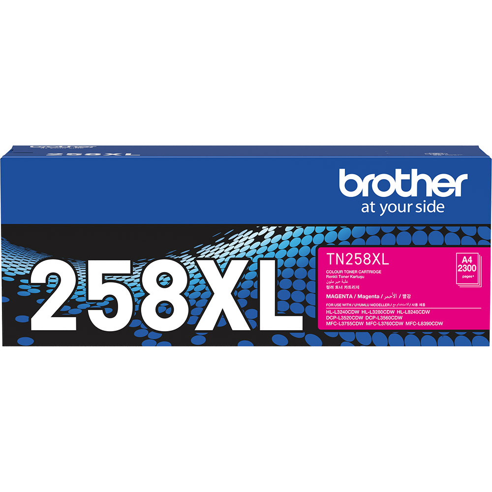 Image for BROTHER TN258XLM TONER CARTRIDGE HIGH YIELD MAGENTA from Ezi Office National Tweed