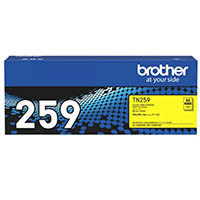 brother tn-259y toner cartridge super high yield yellow
