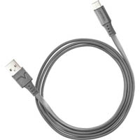 ventev 522392 flat charge sync cable usb-a to usb-c 1m grey
