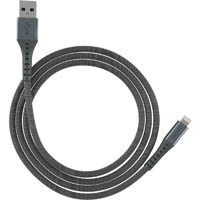 ventev 582645 alloy charge sync cable usb-a to lightning 3m gray