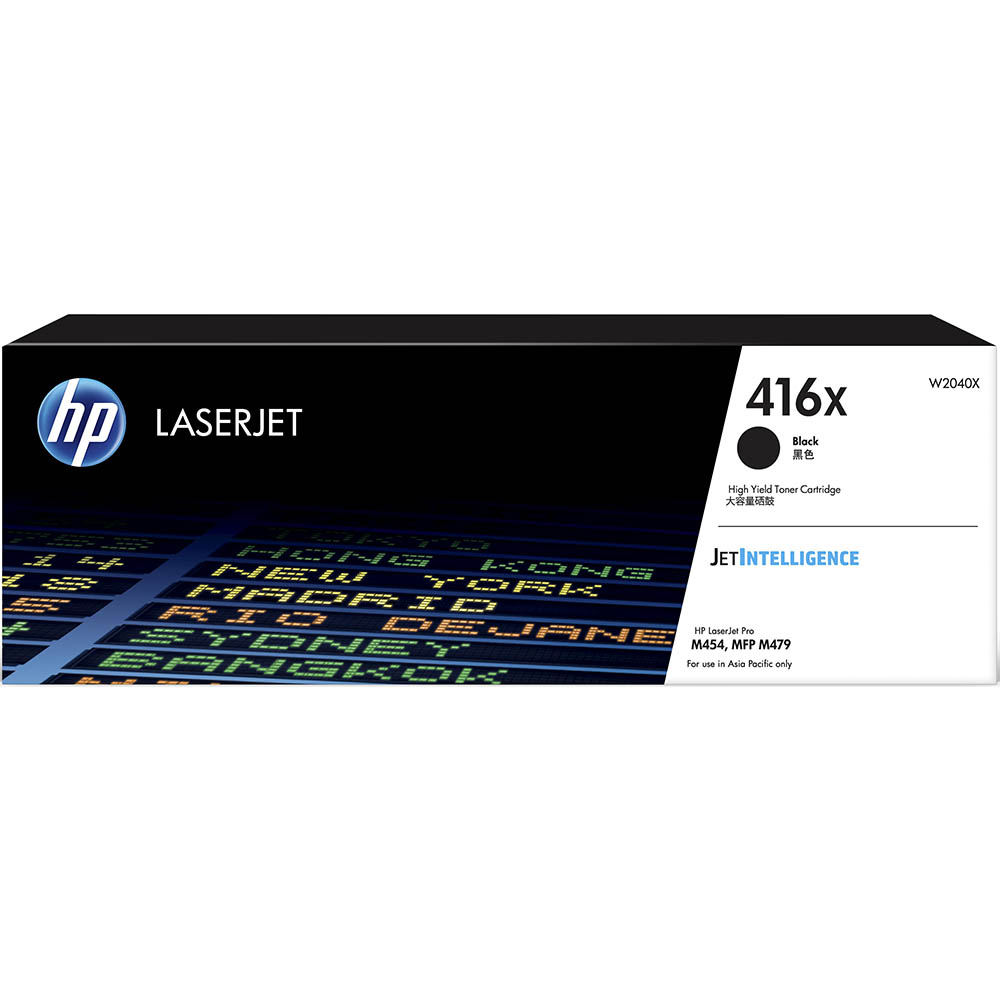 Image for HP W2040X 416X TONER CARTRIDGE HIGH YIELD BLACK from Surry Office National
