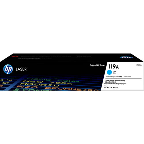 Image for HP W2091A 119A TONER CARTRIDGE CYAN from Aztec Office National Melbourne