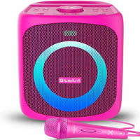 blueant x4 portable party speaker pink